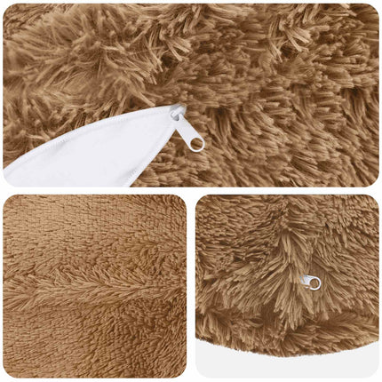 Pude med pude HEERLEN 2 stk. Gråbrun PV Fleece