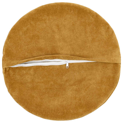 Pude med pude HEERLEN 6 stk. Gul Mikrofiber Fleece