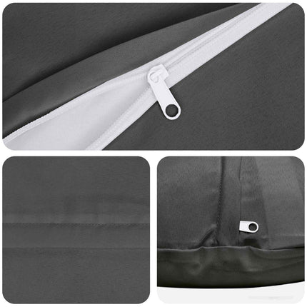 Pude med pude HEERLEN 2 stk. Antracit Polyester