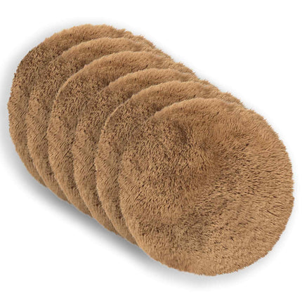 Pude med pude HEERLEN 6 stk. Gråbrun PV Fleece