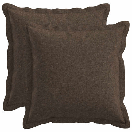 Pude med pude HOUTEN 2 stk. Gråbrun Faux Linned