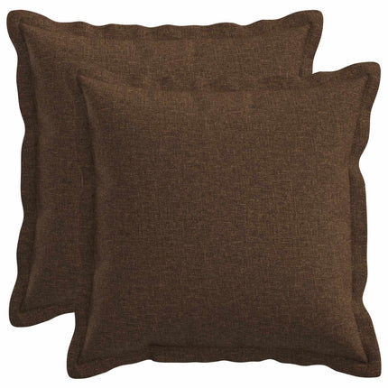 Pude med pude HOUTEN 2 stk. Brun Faux Linned