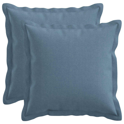 Pude med pude HOUTEN 2 stk. Jeans blå Faux Linned