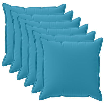 Pude med pude HOUTEN 6 stk. Lyseblå Polyester