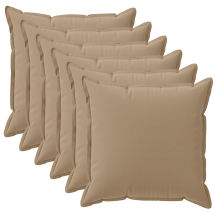 Pude med pude HOUTEN 6 stk. Gråbrun Polyester