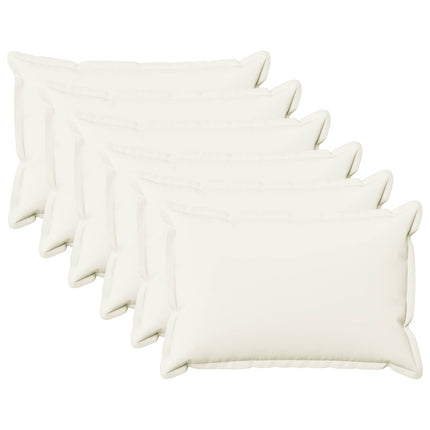 Pude med pude HOUTEN 6 stk. Hvid Faux Linned