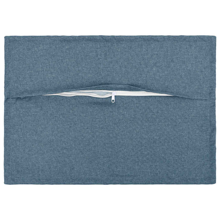 Pude med pude HOUTEN 2 stk. Jeans blå Faux Linned