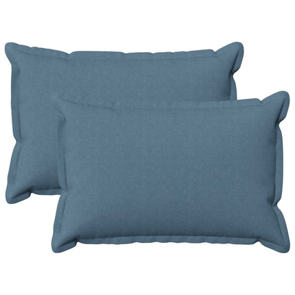 Pude med pude HOUTEN 2 stk. Jeans blå Faux Linned