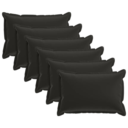 Pude med pude HOUTEN 6 stk. Sort Polyester