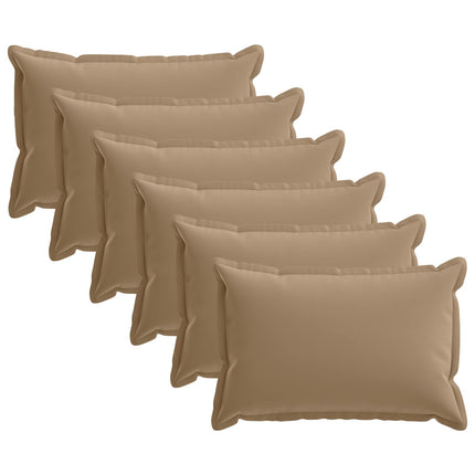 Pude med pude HOUTEN 6 stk. Gråbrun Polyester