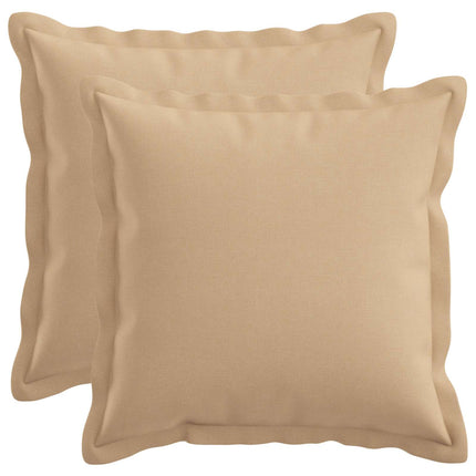 Pude med pude HOUTEN 2 stk. Cremefarvet Faux Linned