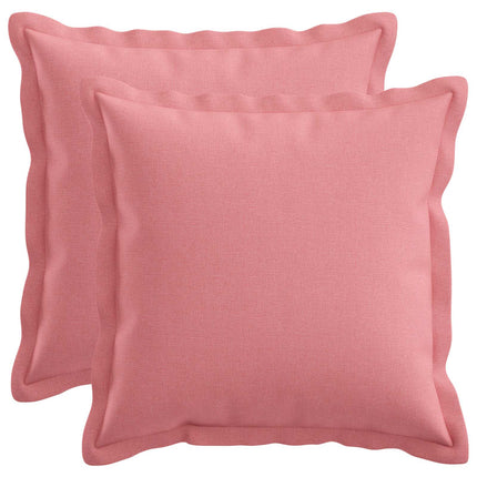 Pude med pude HOUTEN 2 stk. Lyserød Faux Linned