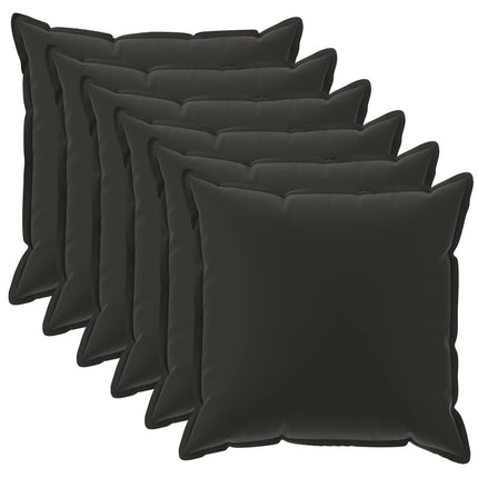 Pude med pude HOUTEN 6 stk. Sort Polyester
