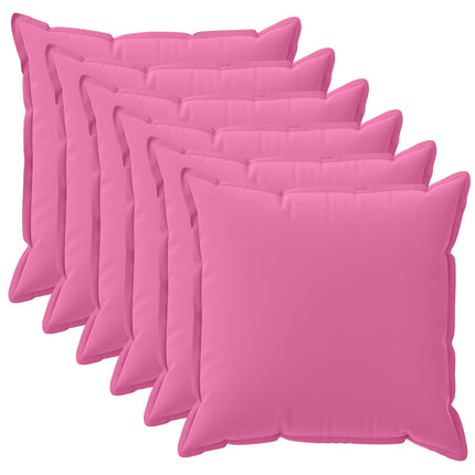 Pude med pude HOUTEN 6 stk. Lyserød Polyester