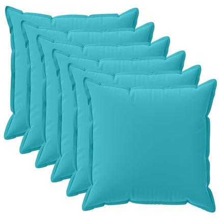 Pude med pude HOUTEN 6 stk. Turkis Polyester