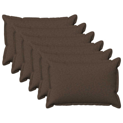 Pude med pude HOUTEN 6 stk. Gråbrun Faux Linned