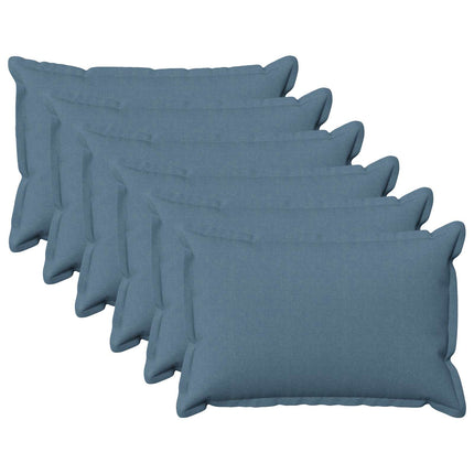 Pude med pude HOUTEN 6 stk. Jeans blå Faux Linned