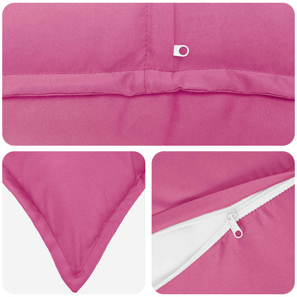 Pude med pude HOUTEN 2 stk. Lyserød Polyester