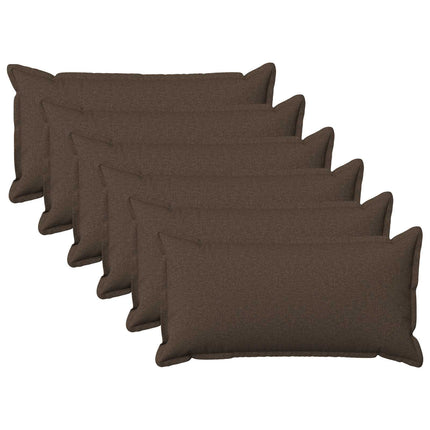 Pude med pude HOUTEN 6 stk. Gråbrun Faux Linned
