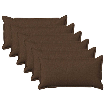 Pude med pude HOUTEN 6 stk. Brun Faux Linned