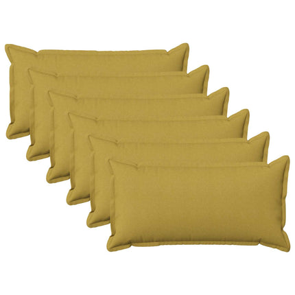 Pude med pude HOUTEN 6 stk. Lys grøn Faux Linned