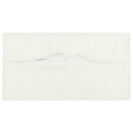 Pude med pude HOUTEN 2 stk. Hvid Faux Linned