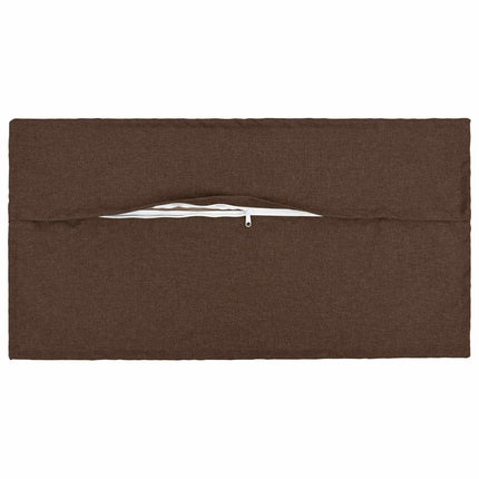 Pude med pude HOUTEN 12 stk. Brun Faux Linned