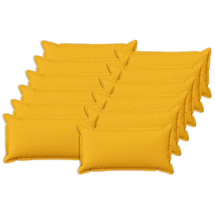Pude med pude HOUTEN 12 stk. Lys Gul Faux Linned
