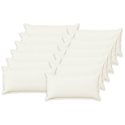 Pude med pude HOUTEN 12 stk. Hvid Faux Linned