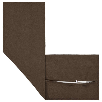 Pude med pude HOUTEN Gråbrun 40 x 145 cm Faux Linned