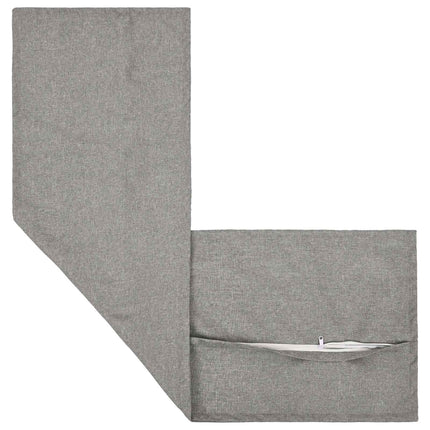 Pude med pude HOUTEN Skygrå 40 x 145 cm Faux Linned