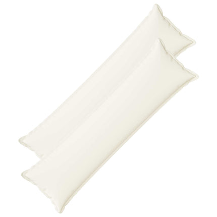 Pude med pude HOUTEN 2 stk. Hvid Faux Linned