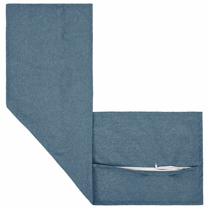 Pude med pude HOUTEN Jeans blå 40 x 145 cm Faux Linned