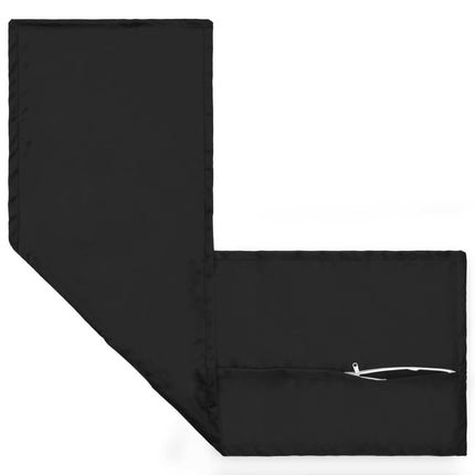 Pude med pude HOUTEN Sort 40 x 145 cm Fløjl