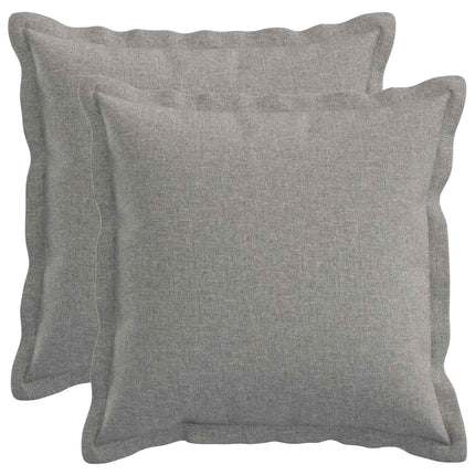 Pude med pude HOUTEN 2 stk. Skygrå Faux Linned