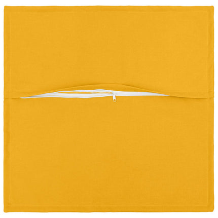 Pude med pude HOUTEN 6 stk. Lys Gul Faux Linned