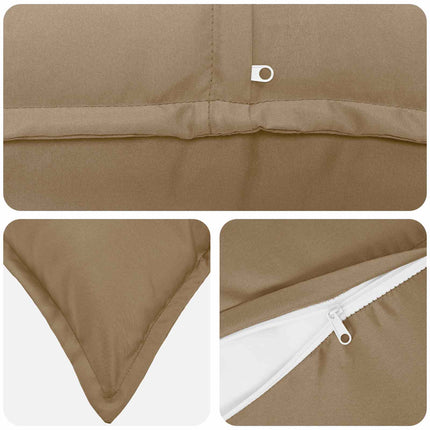 Pude med pude HOUTEN 6 stk. Gråbrun Polyester