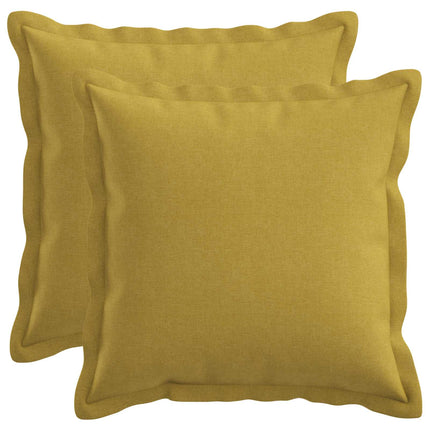 Pude med pude HOUTEN 2 stk. Lys grøn Faux Linned