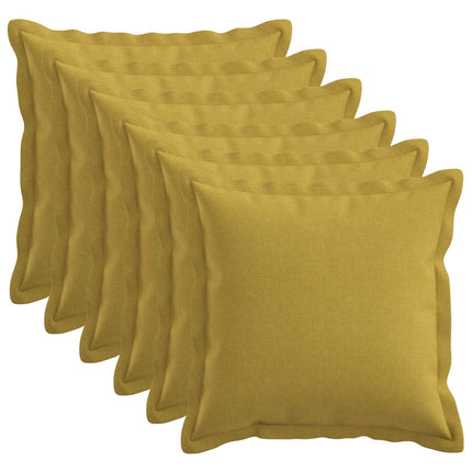 Pude med pude HOUTEN 6 stk. Lys grøn Faux Linned