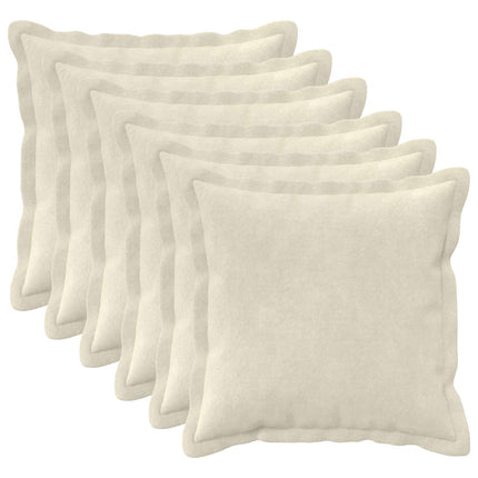 Pude med pude HOUTEN 6 stk. Cremefarvet Mikrofiber Fleece