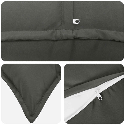 Pude med pude HOUTEN 6 stk. Antracit Polyester