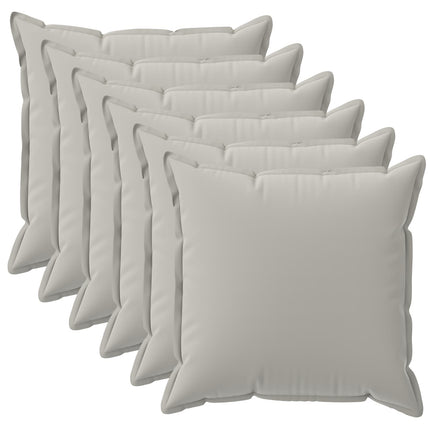 Pude med pude HOUTEN 6 stk. Grå Polyester
