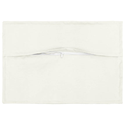 Pude med pude HOUTEN 2 stk. Hvid Faux Linned