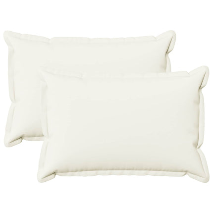 Pude med pude HOUTEN 2 stk. Hvid Faux Linned