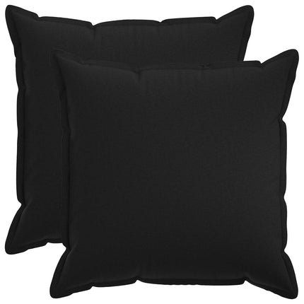 Pude med pude HOUTEN 2 stk. Sort Faux Linned