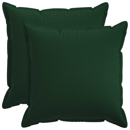 Pude med pude HOUTEN 2 stk. Mørkegrøn Faux Linned