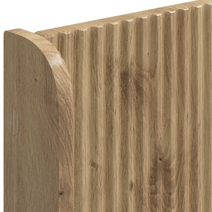 Sengestel med opbevaring og hovedgærde Artisan Oak 120 x 200 cm