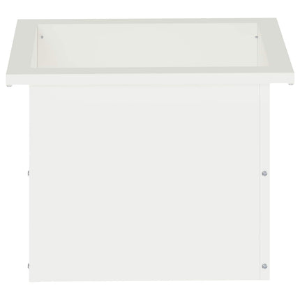 Plantekasse med LED Hvid 30 × 40 × 30 cm Stål