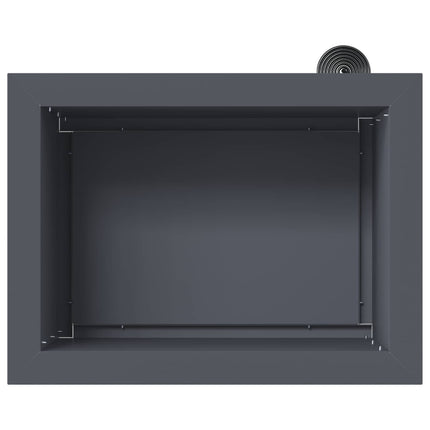 Plantekasse med LED 2 stk. Antracit 30 × 40 × 30 cm Stål