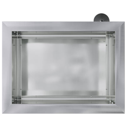 Plantekasse med LED 2 stk. Sølv 30 x 40 x 30 cm